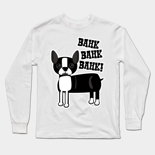 Boston Accent Terrier Long Sleeve T-Shirt by Tshirtfort